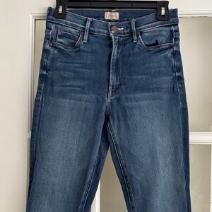 MOTHER Dark Blue Straight Jeans